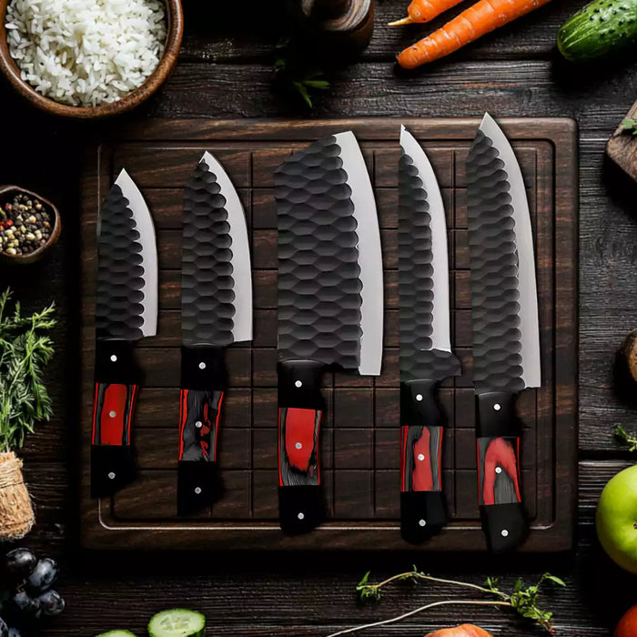 5Pcs Professional Chef Knife Set
