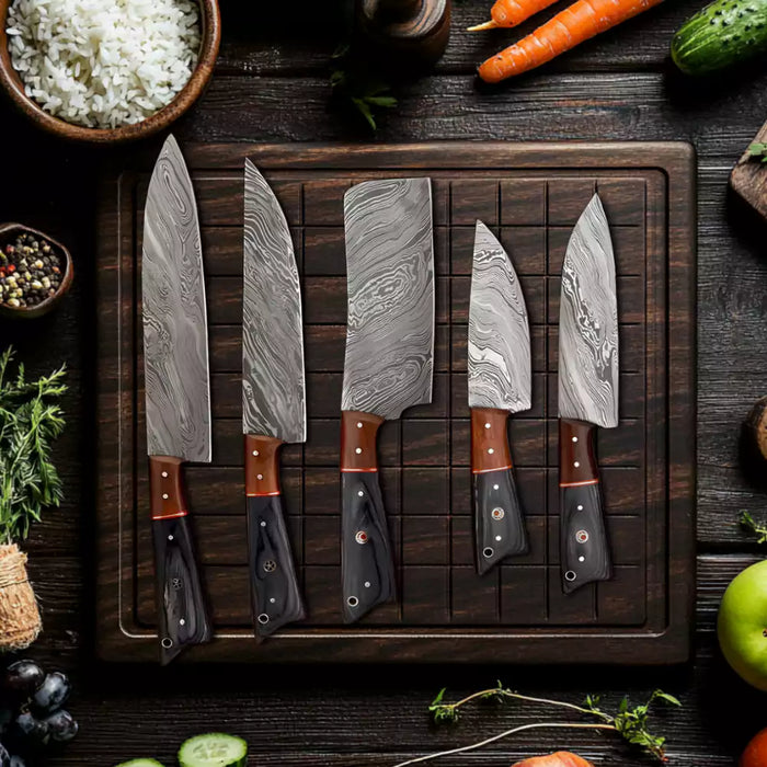 5Pcs Sharp Kitchen Knife Set