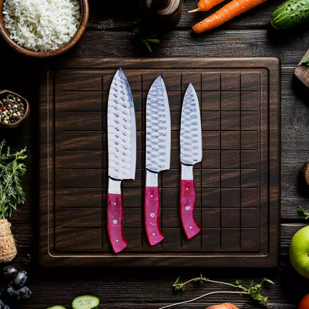 7 PCS Damascus Kitchen Knife Set