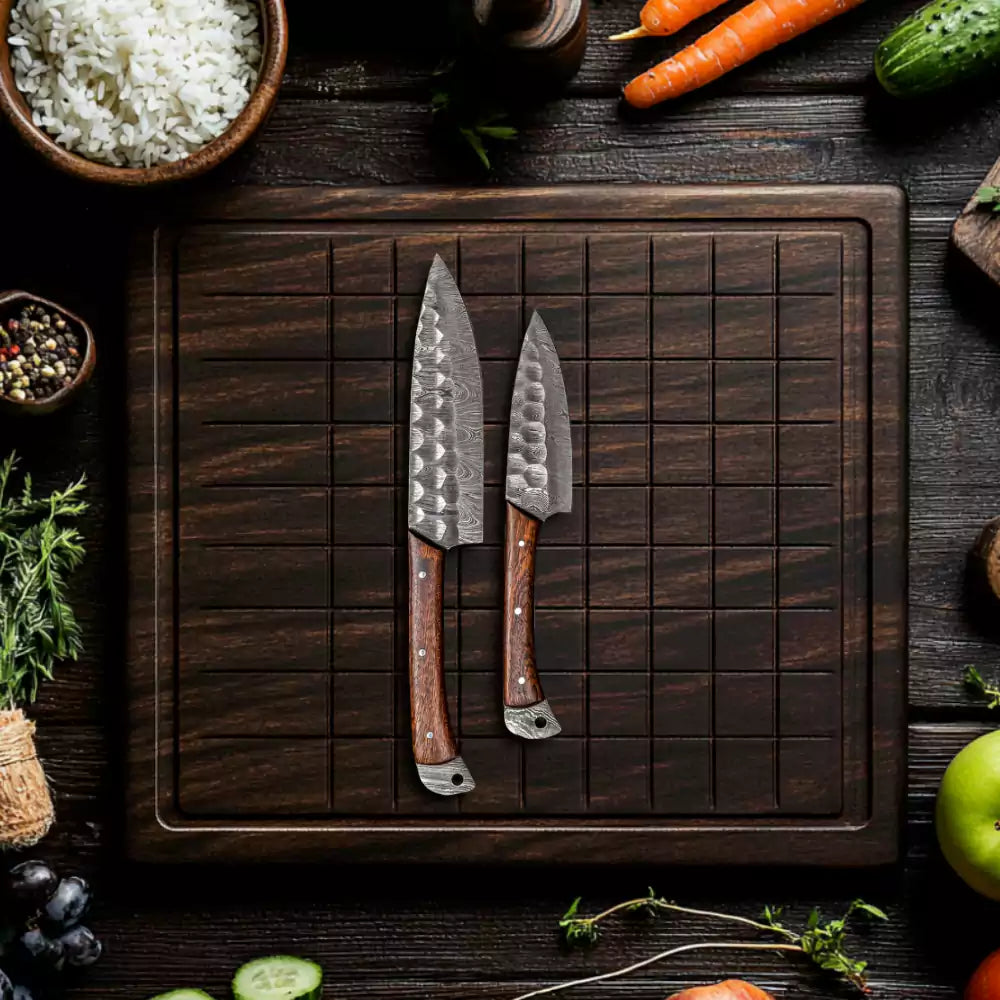 Brown Handle Style 5 PCS Kitchen knife Set