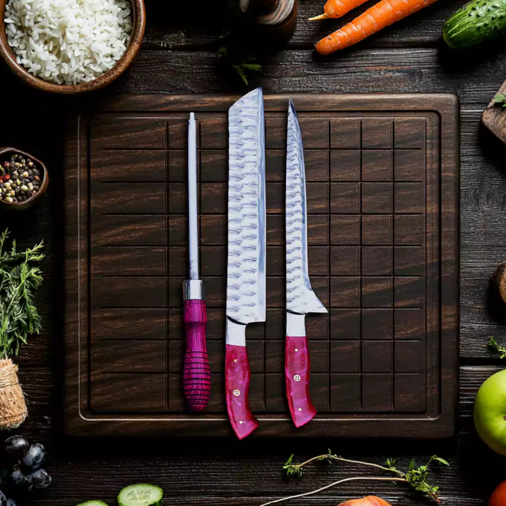 7 PCS Damascus Kitchen Knife Set