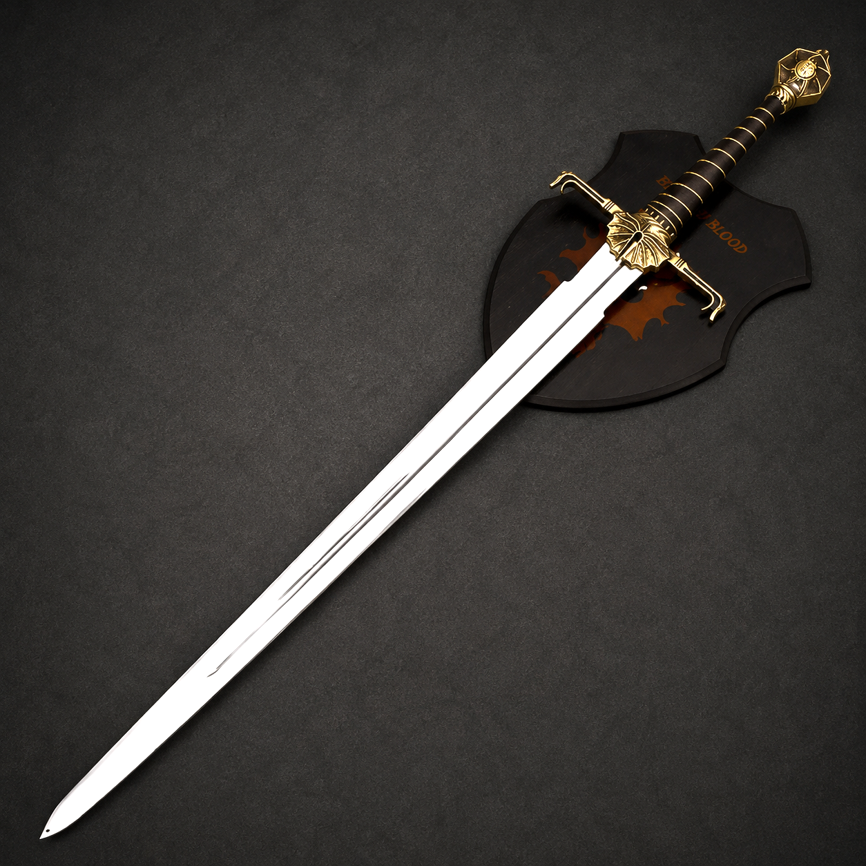 House of the Dragon Blackfyre Sword Replica with Wall Mount