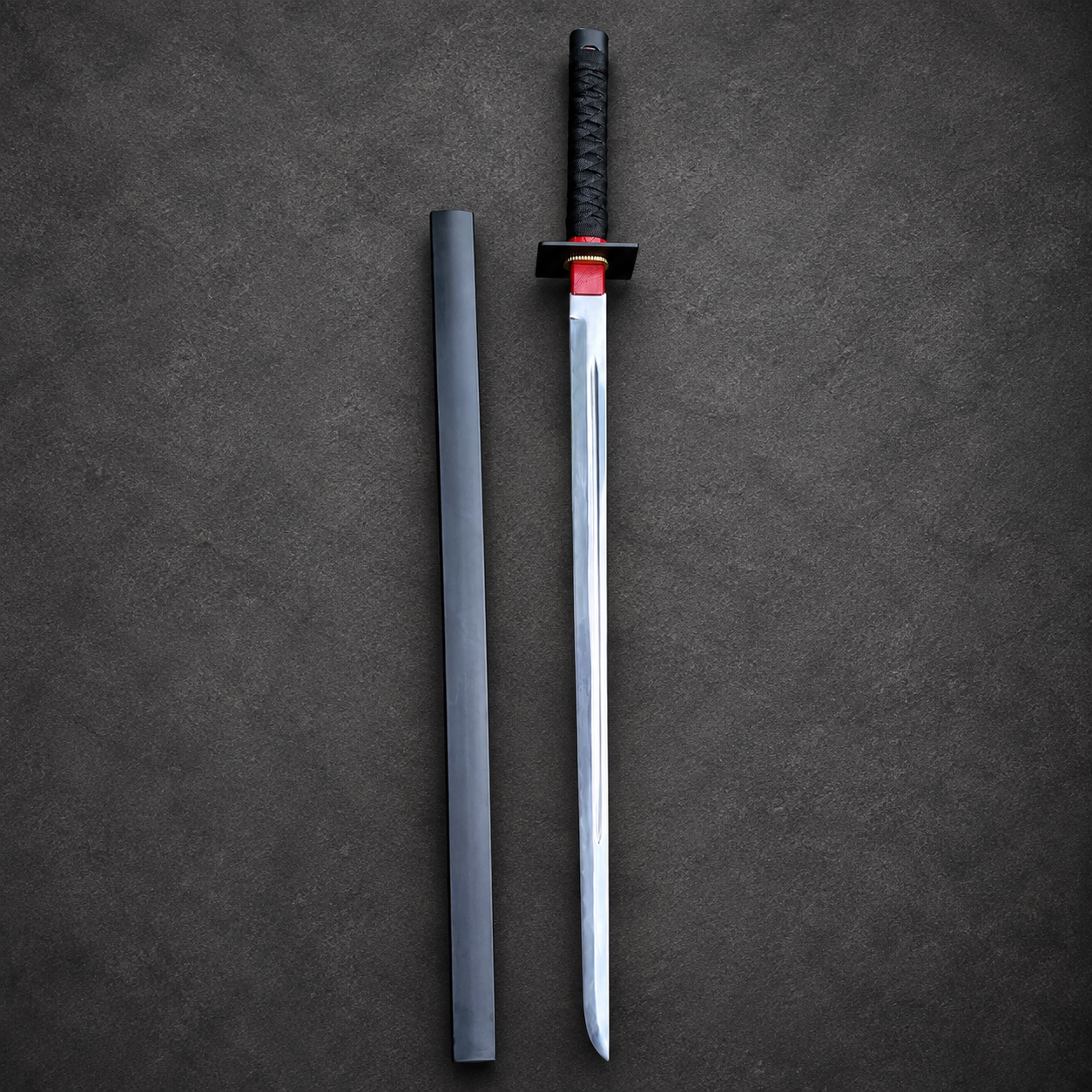 Deadpool Dual Katana Swords Replica Set – Marvel Cosplay Ninja Katanas with Wall Display Mount