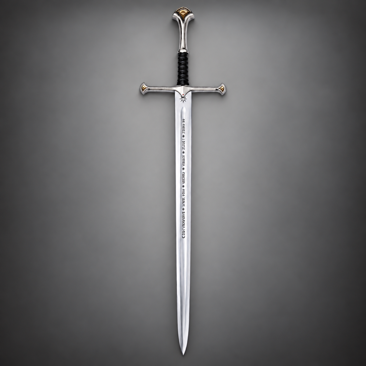 Lord of the Rings Anduril Narsil Sword Replica with Scabbard and Wall Mount