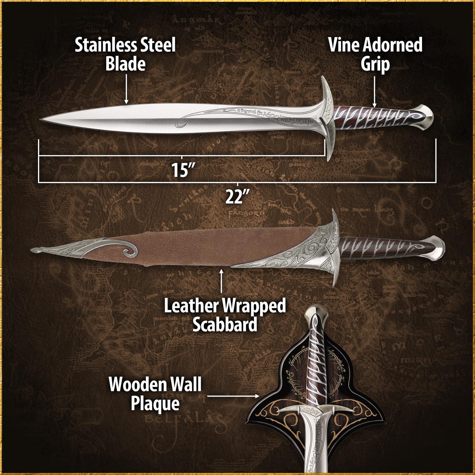 Lord Of The Rings Sting Sword Replica