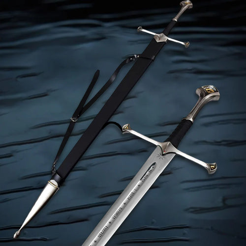 Lord of the Rings Anduril Narsil Sword Replica with Scabbard and Wall Mount