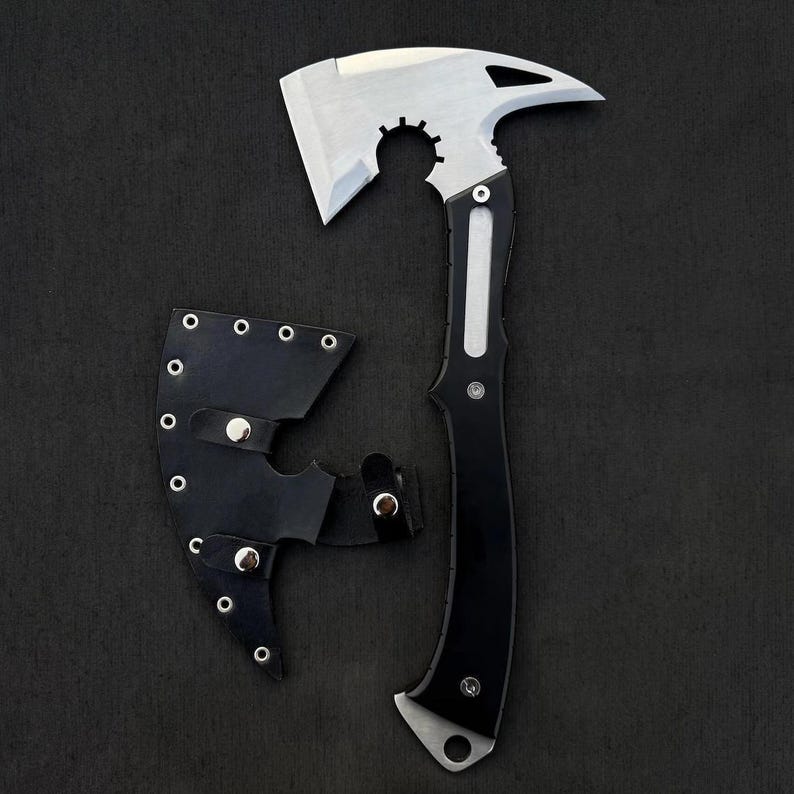 Resident Evil Tactical Tomahawk Axe with Leather Sheath